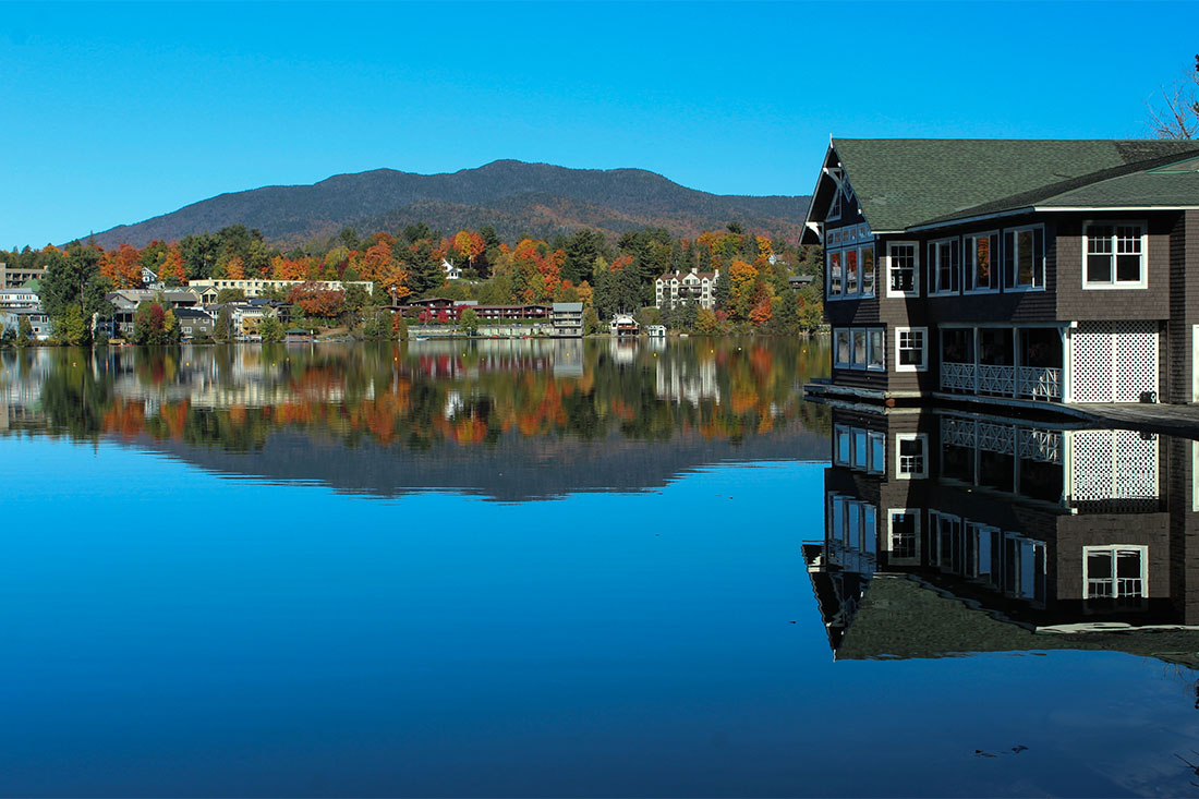 house on a lake